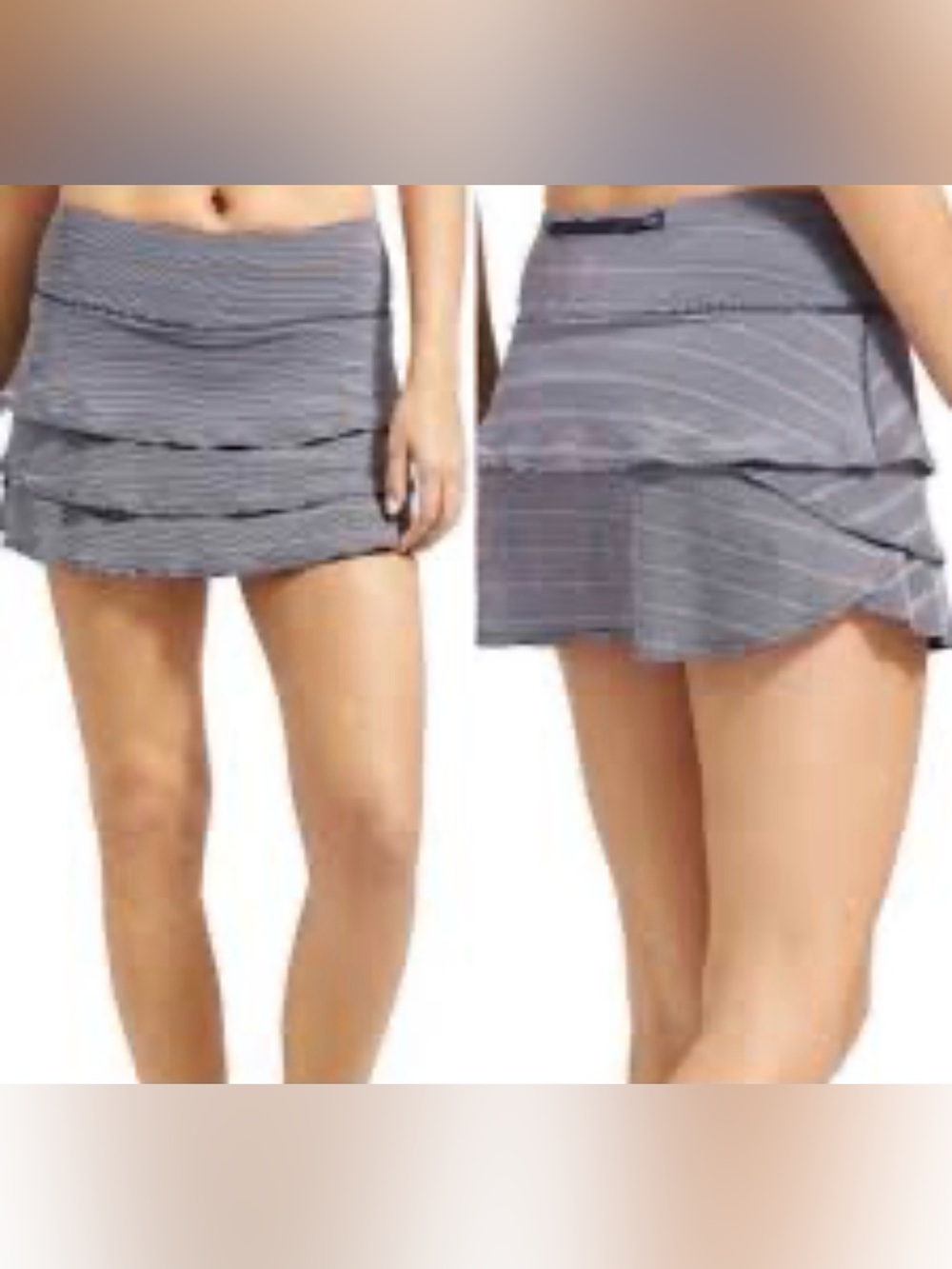 Athleta Navy Stripe Swagger Skort